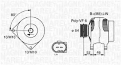MAGNETI MARELLI 063730031010 -  Генератор